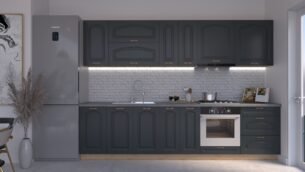 Bucătărie Maria Clasic NEW MDF Satină Fibră 3,0m HC