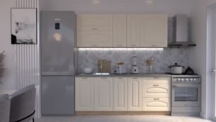 Bucătărie Maria Clasic NEW MDF Vanilie Soft 2,0m C0