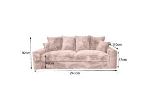 Canapea MAKEMO 200ER 248x110cm - imagine 4