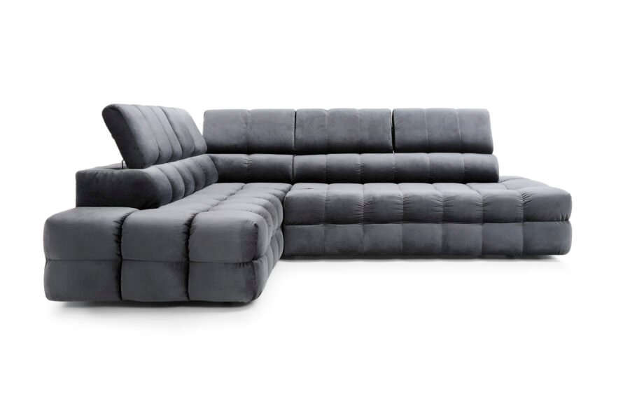 Coltar extensibil BUFFALO, lada depozitare, 283x212cm, stofa premium, dreapta - imagine 2