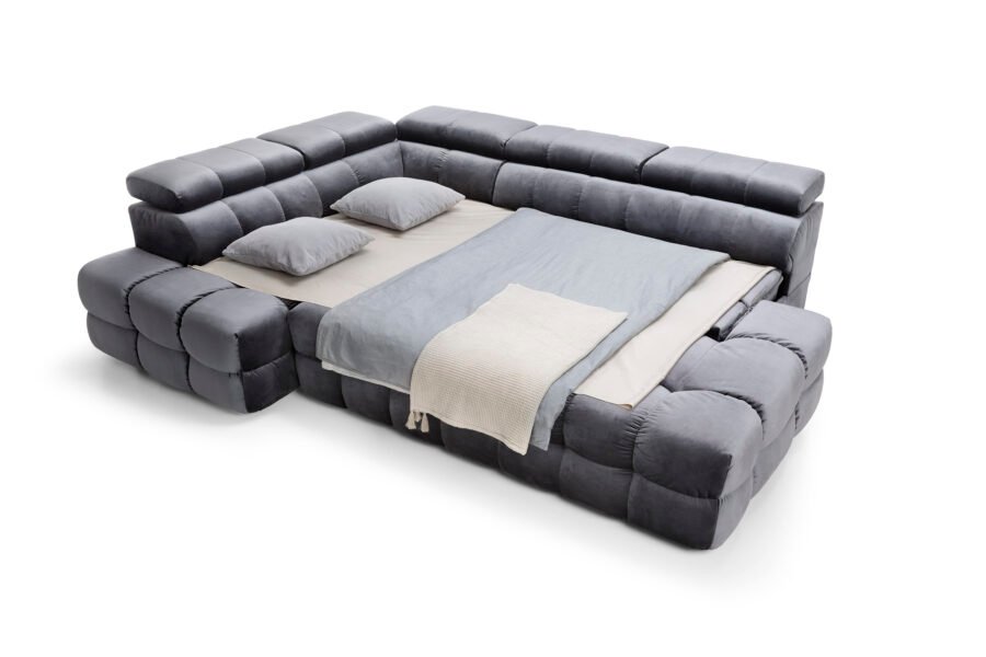 Coltar extensibil BUFFALO, lada depozitare, 283x212cm, stofa premium, dreapta - imagine 3