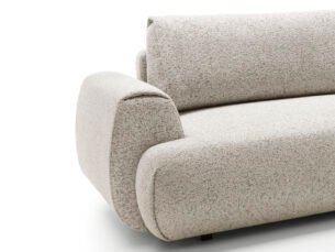 Colțar extensibil POCKET M, spațiu de depozitare, 270x167 cm, culoare bej deschis, stofă premium, dreapta - imagine 5