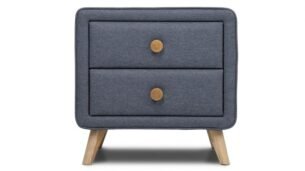 Noptiera HANNA, personalizabilă, tapițerie premium, sertare - imagine 2