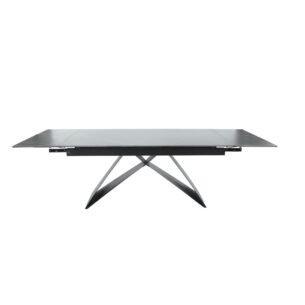 Masa extensibila VOX, blat ceramic, 160-240x90x77 cm, negru/gri antracit - imagine 3