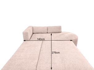 Colțar extensibil SALTA 532x180cm, material boucle premium impermeabil (1,5+A45+3F+OT) - imagine 3