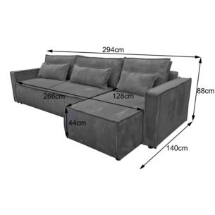 Colțar extensibil MELANIA 294x140cm (OT+3F) - imagine 4