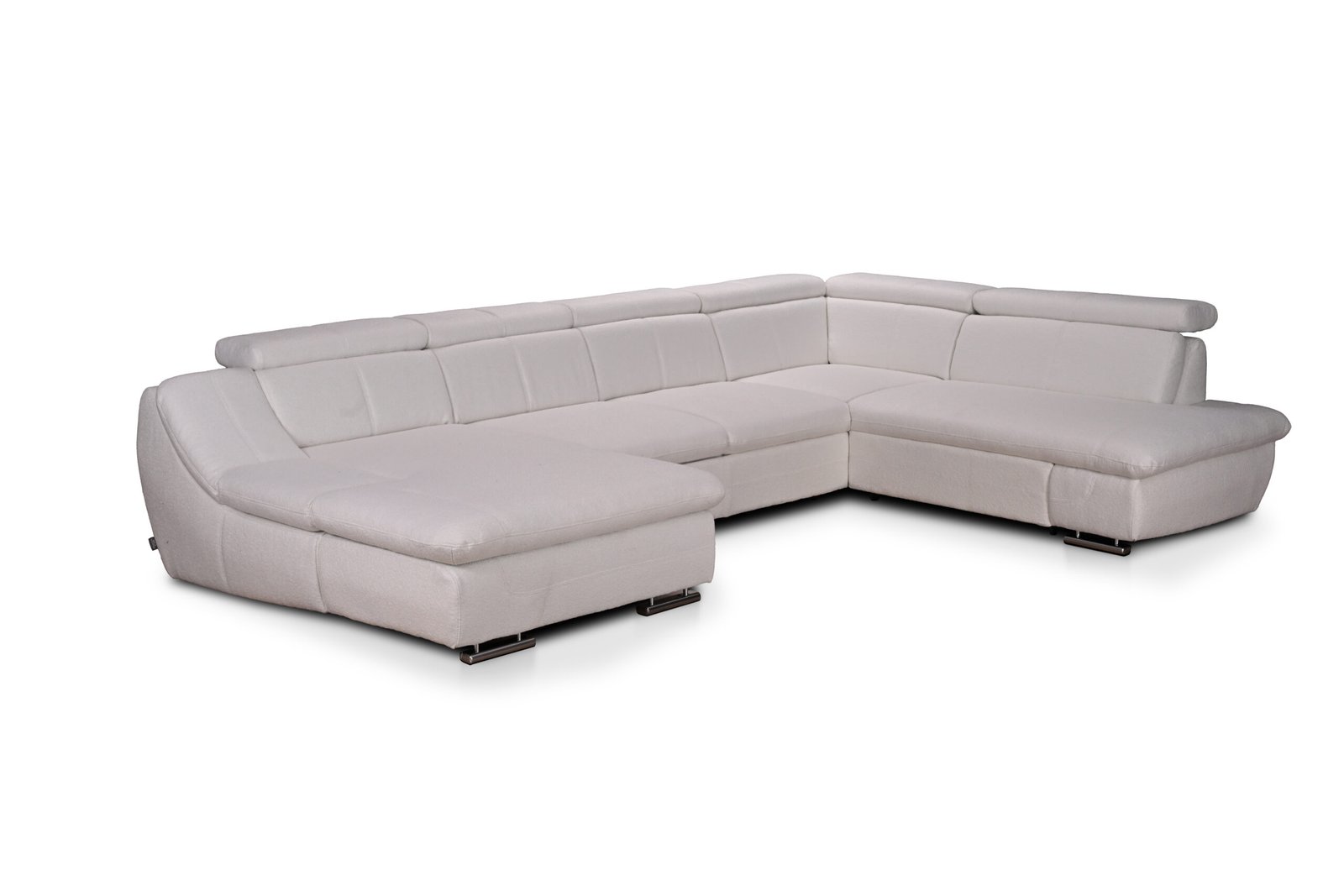 PZ8_29683 Colțar extensibil Helios U, tetiere rabatabile și brațe reglabile, cadru lemn, 381x250x177, diverse culori - imagine 1