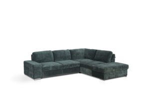 Colțar extensibil Brazil, tetiere rabatabile și brațe reglabile, cadru lemn, 286x242 cm, diverse culori