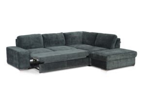 Colțar extensibil Brazil, tetiere rabatabile și brațe reglabile, cadru lemn, 286x242 cm, diverse culori - imagine 2